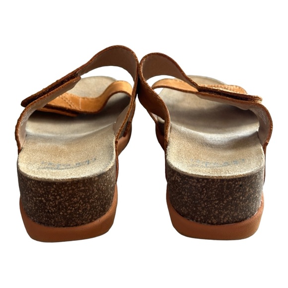 Dansko Women's Maddy Milled Nubuck Leather Orange Sandals Size 40 EU /9.5-10 US - Picture 10 of 12